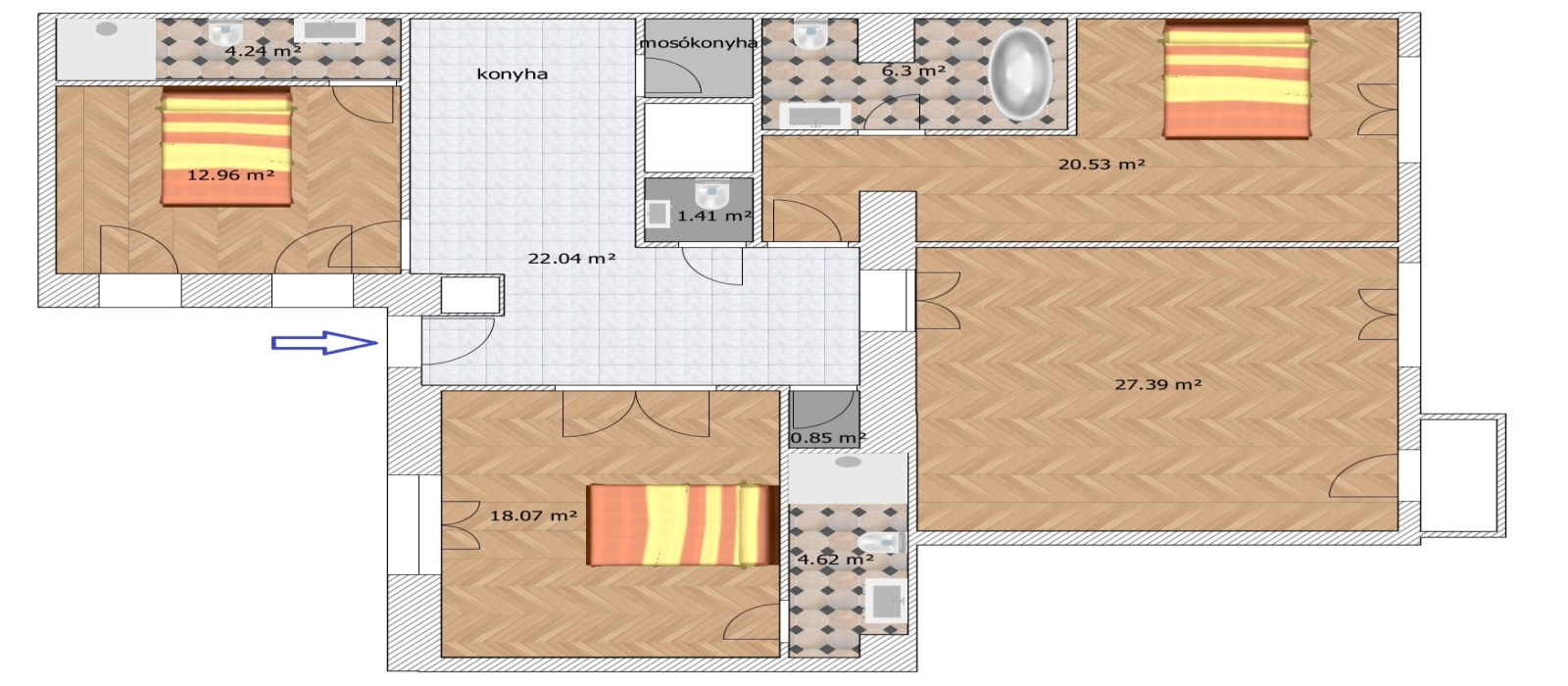 Hungary, ,Apartment,For sale,1407